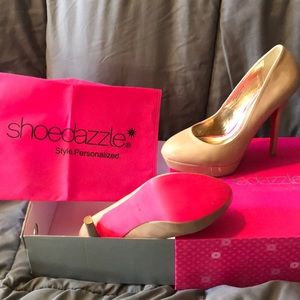 Nude Heels Size 9.5M by Shoedazzle